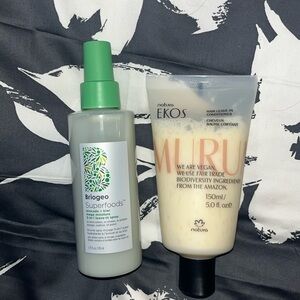 Bundle of 2- hair products Briogeo and Natura Ekos